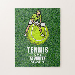 Tennis Puzzles avec un dicton drôle pour joueur