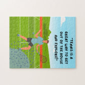 Tennis Puzzles voor Tennis Player Legpuzzel (Horizontaal)