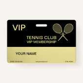 Tennis Racket Badge (Voorkant)