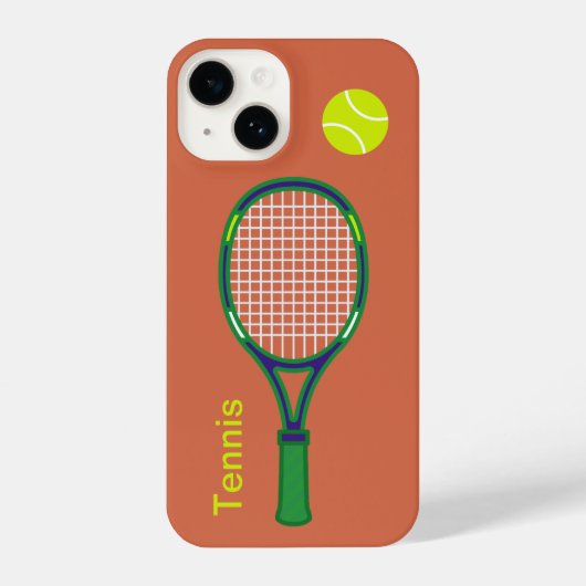 Tennis Racket & Ball iPhone Hoesje (Achterkant)