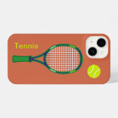 Tennis Racket & Ball iPhone Hoesje (Achterkant horizontaal)