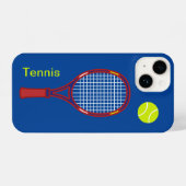 Tennis Racket & Ball iPhone Hoesje (Achterkant horizontaal)