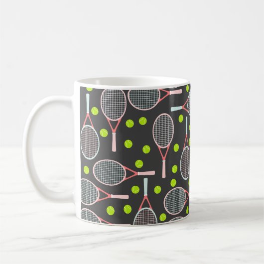Tennis Racket Café Mug (Gauche)