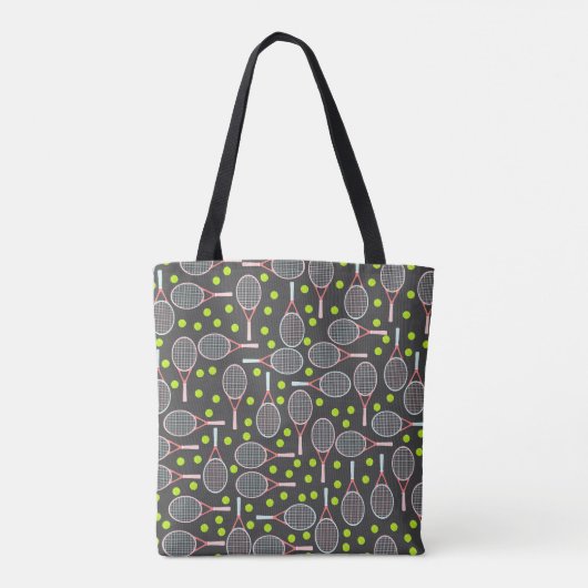 Tennis Racket Canvas tas (Achterkant)