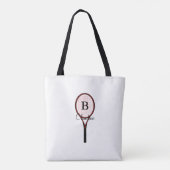 Tennis Racket Design All-Over-Print Canvas tassen (Achterkant)