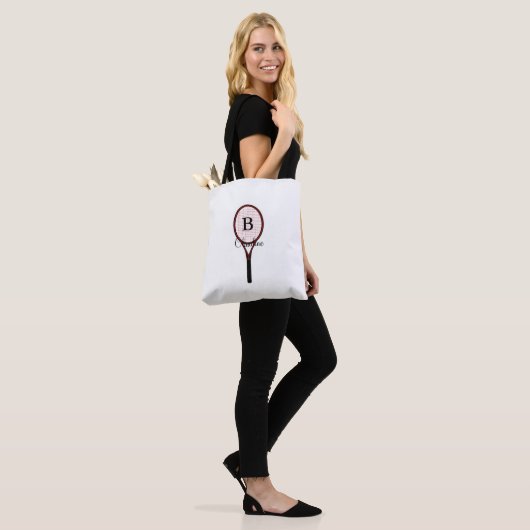 Tennis Racket Design All-Over-Print Canvas tassen (Op model)