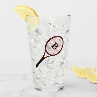 Tennis Racket Design Bière Pint Soda Tumbler Verre