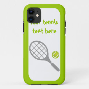 Tennis-racket en bal op maat iPhone 11 hoesje