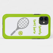 Tennis-racket en bal op maat Case-Mate iPhone case (Achterkant (horizontaal))
