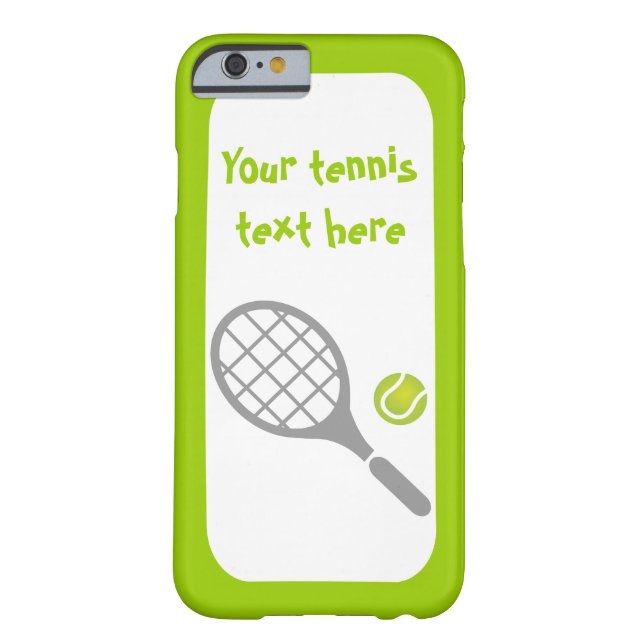 Tennis-racket en bal op maat Case-Mate iPhone case (Achterkant)