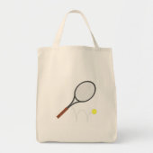 Tennis Racket en Ball Tote Bag (Voorkant)