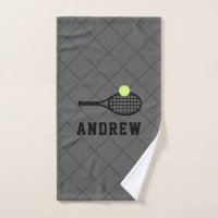 Tennis Racket gepersonaliseerde grijze sport