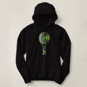 Tennis Racket maakt me niet naar de NetTennis Hoodie (Design voorkant)