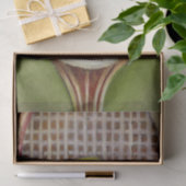 Tennis Racket met Ball Laying over Court Tissuepapier (Geschenk)