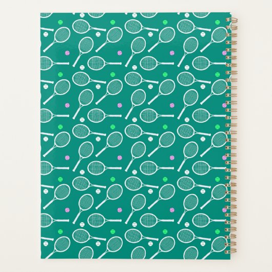 Tennis Racket Motif Green (Dos)