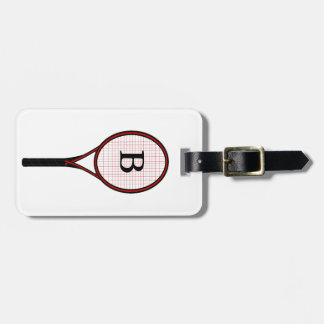 Tennis Racket-ontwerp Bagagelabel