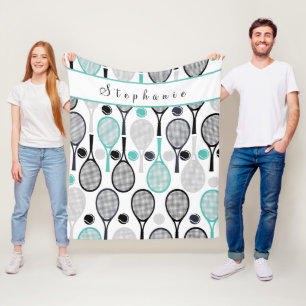 Tennis Racket Paradise Cute Girls Sports Team Play Fleece Deken