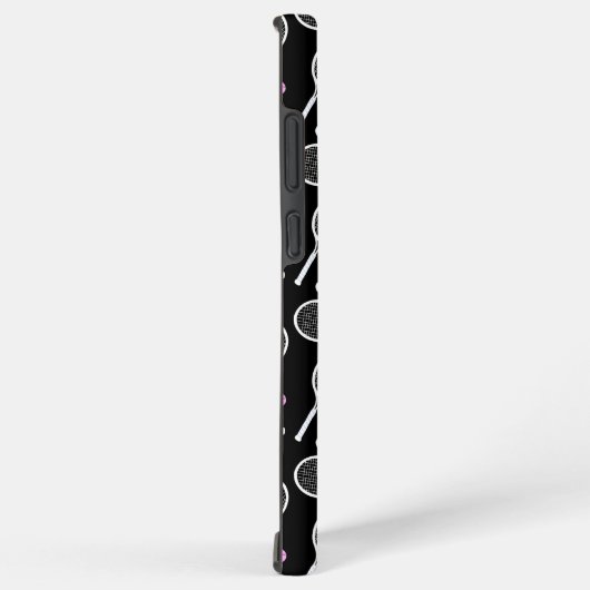 Tennis Racket Pattern Black Samsung Galaxy Hoesje (Rechterkant)