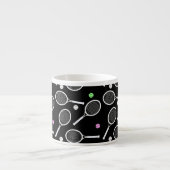 Tennis Racket Pattern Espresso Kop (Voorkant)