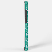 Tennis Racket Pattern Green Samsung Galaxy Hoesje (Rechterkant)