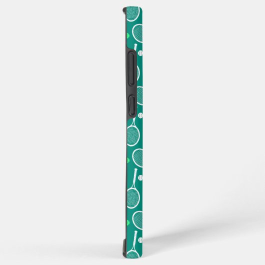 Tennis Racket Pattern Green Samsung Galaxy Hoesje (Rechterkant)