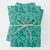 Tennis Racket Pattern Inpakpapier Vel (In situ)