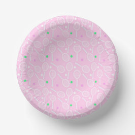 Tennis Racket Pattern Pastel Pink Papieren Kommen