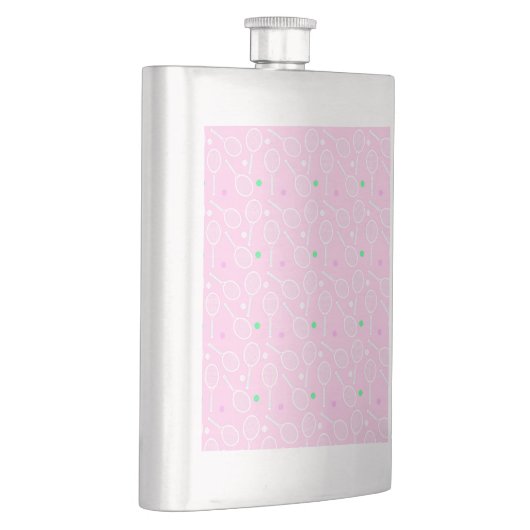 Tennis Racket Pattern roze Flacon (Rechts)