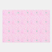 Tennis Racket Pattern roze Inpakpapier Vel (Voorkant)