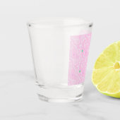 Tennis Racket Pattern roze Shot Glas (Links)