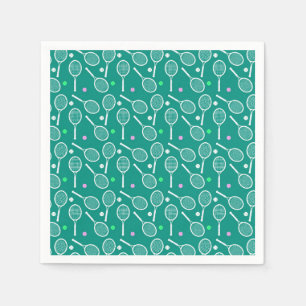 Tennis Racket Pattern Servet