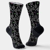 Tennis Racket Pattern Sokken (Gebogen)