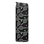 Tennis Racket Pattern Thermosbeker (Geroteerd rechts)