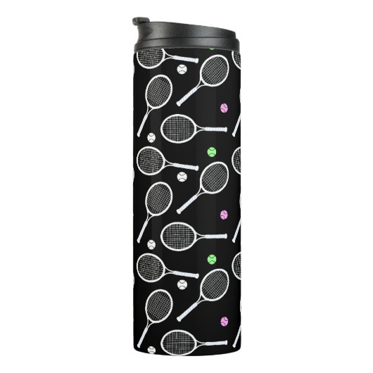 Tennis Racket Pattern Thermosbeker (Geroteerd rechts)