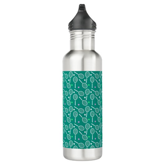 Tennis Racket Pattern Waterfles (Rechts)