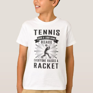 Tennis Racket Player Match Sports Funny Gift Idee T-shirt
