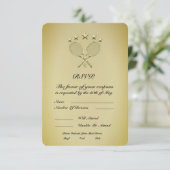 Tennis Racket RSVP Kaartje (Staand voorkant)