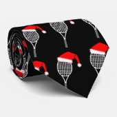 Tennis Racket Santa Hat Stropdas (Opgerold)