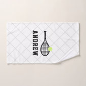 Tennis Racket Sports personnalisés (Serviette à main)