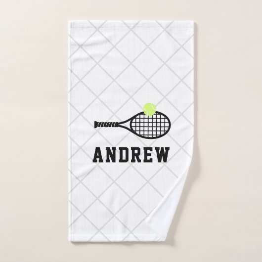 Tennis Racket Sports personnalisés (Serviette à main)