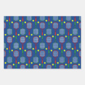 Tennis Rackets & Balls Pattern Inpakpapier Vel (Voorkant 3)