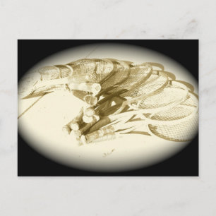 TENNIS RACKETS BRIEFKAART