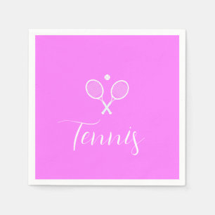 Tennis Rackets en Ball Deep Pink Servet