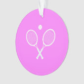 Tennis Rackets en Ball Ornament (voorkant)