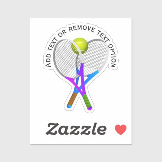 Tennis Rackets en Ball Sticker (Vel)