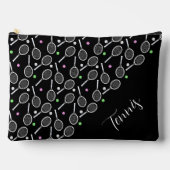 Tennis Rackets en Balls Black Extravagant Etui (Voorkant)