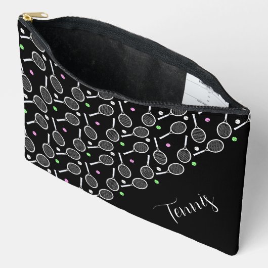 Tennis Rackets en Balls Black Extravagant Etui (Open)