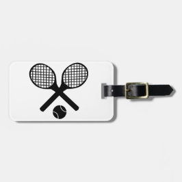 Tennis Rackets en Tennis Ball Bagagelabel