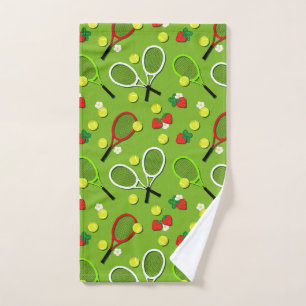 Tennis Rackets en Tennis Balls patterned Handdoek