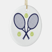 Tennis Rackets Keramisch Ornament (Rechts)